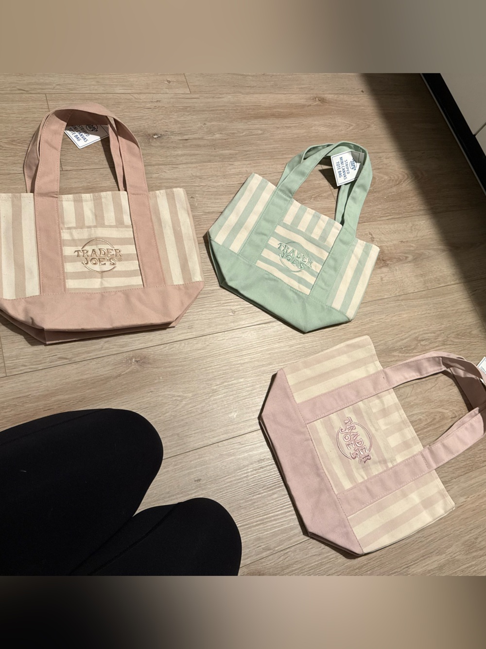 Trader Joe’s Mini Stripe Canvas Tote Bag